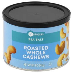 SE Grocers Roasted & Salted Whole Cashews 8.5 Ounces