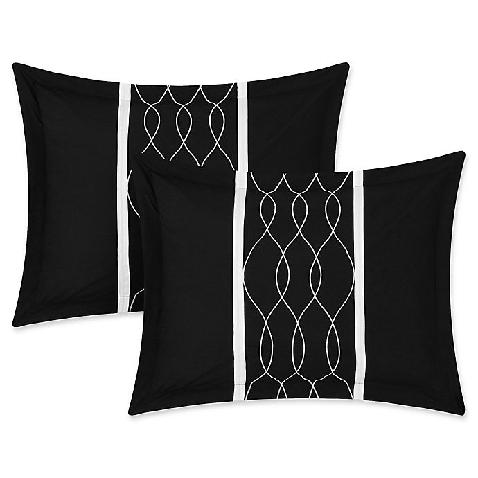 slide 3 of 5, Chic Home Molly King Comforter Set - Black, 24 ct