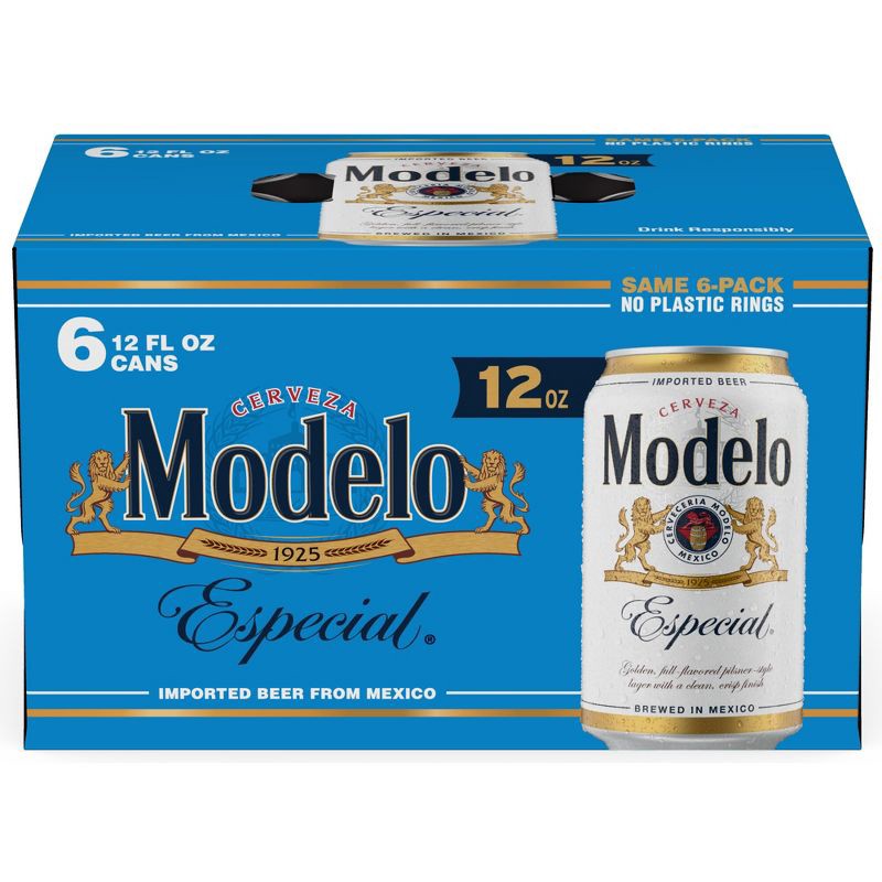 slide 11 of 13, Modelo Especial Lager Beer - 6pk/12 fl oz Cans, 6 ct; 12 fl oz