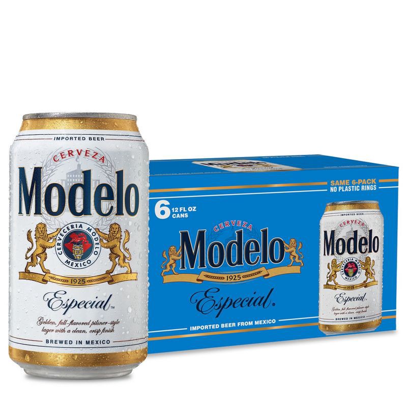 slide 1 of 12, Modelo Especial Lager Beer - 6pk/12 fl oz Cans, 6 ct; 12 fl oz