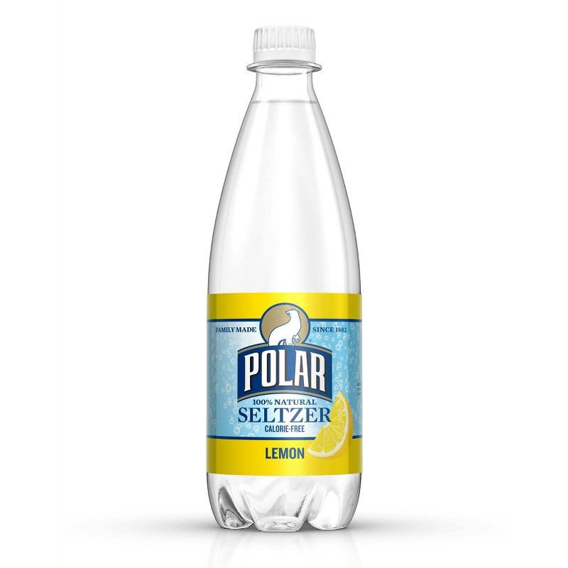 slide 1 of 3, Polar Beverages Polar Seltzer Lemon - 20 fl oz, 20 fl oz