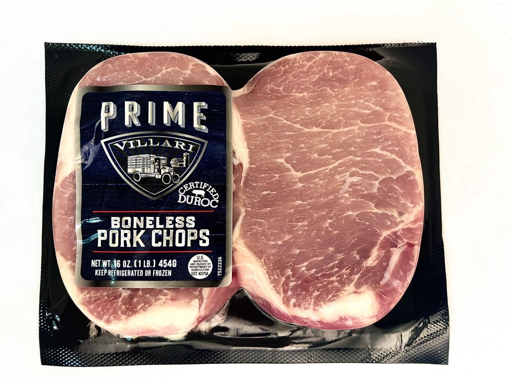 slide 1 of 1, Villari Foods Prime Boneless Pork Chops, 1 lb