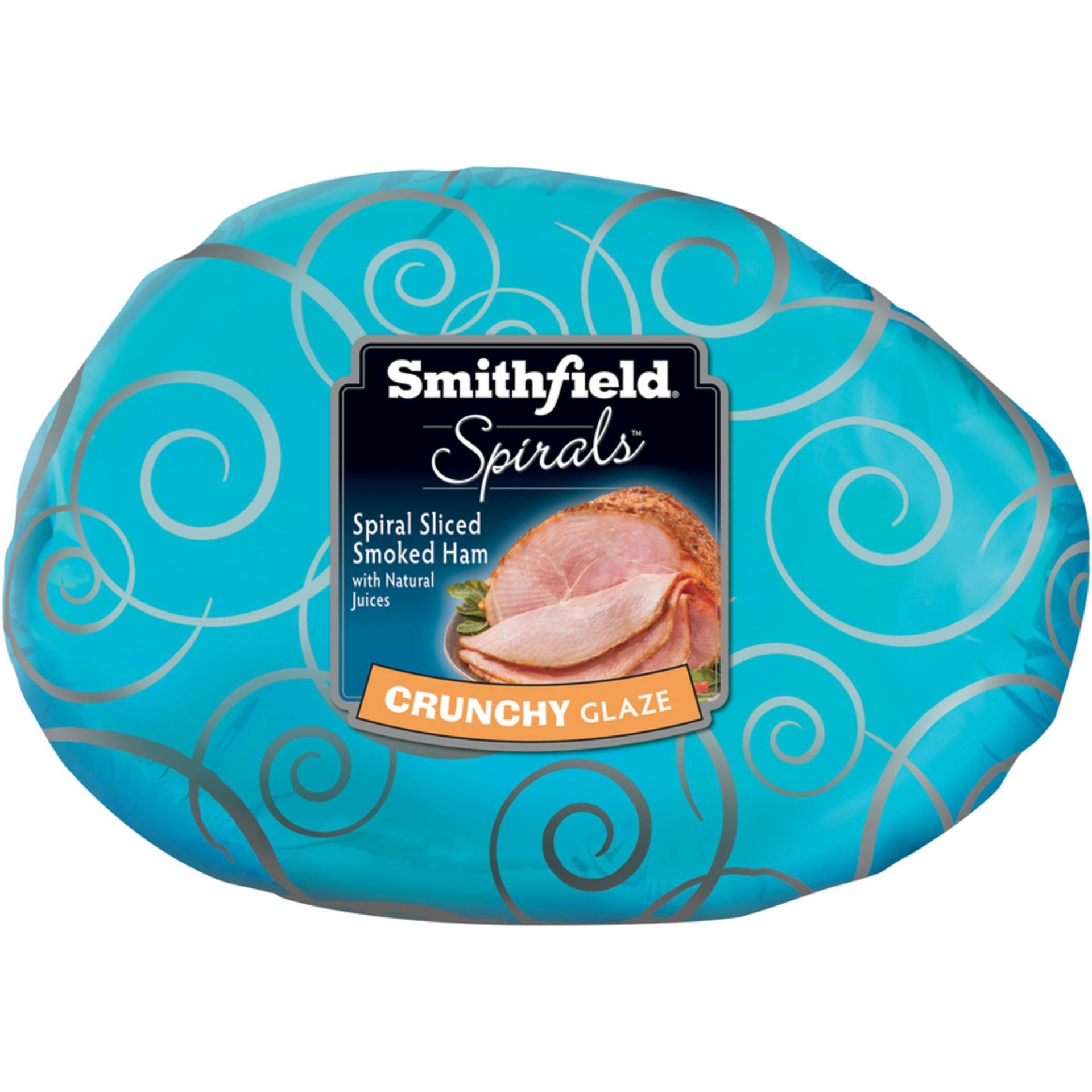 slide 1 of 4, Smithfield Spiral Crunchy Glaze Half Ham, per lb