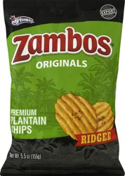 Zambos Ridged Originals Plantain Chips 5.5 oz