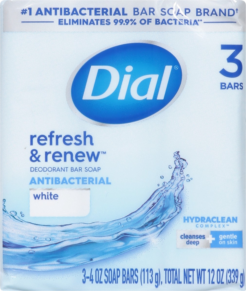 slide 9 of 9, Dial White Bar Soap, 3 ct