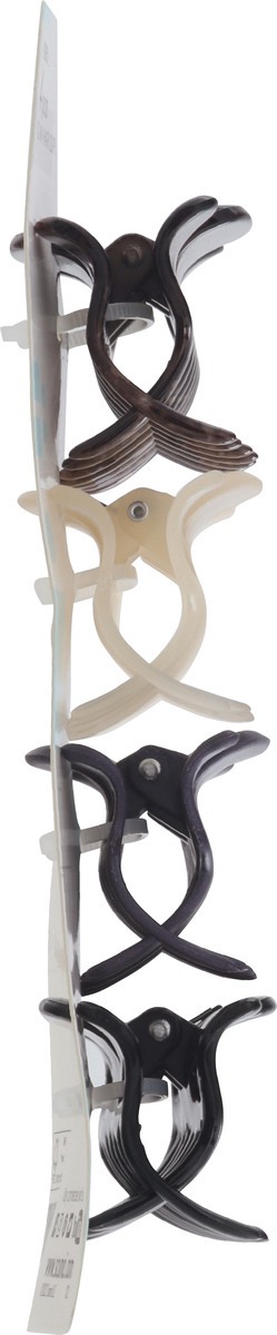 slide 7 of 9, scünci Claw Hair Clips 4 ea, 4 ct