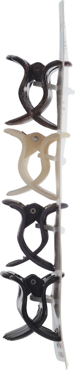 slide 5 of 9, scünci Claw Hair Clips 4 ea, 4 ct