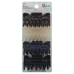 scünci Claw Hair Clips 4 ea