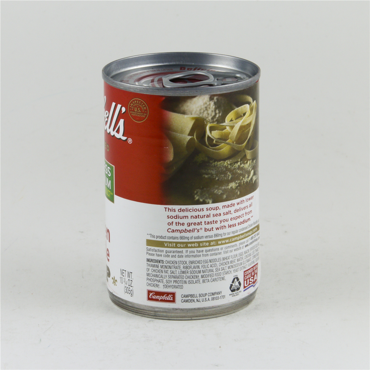 slide 8 of 8, Campbell's Campbell''s Condensed 25% Less Sodium Chicken Noodle Soup, 10.75 oz Can, 10.75 oz