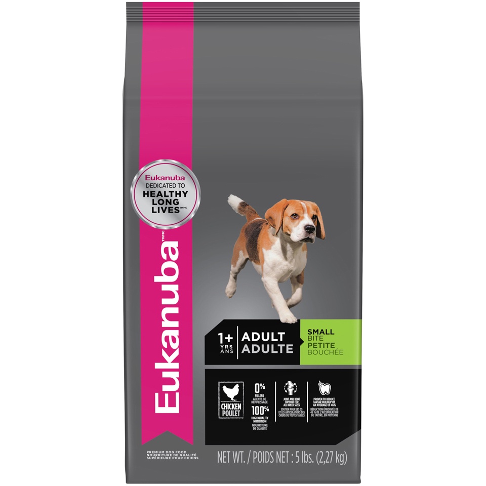 slide 1 of 5, Eukanuba Small Bite Adult Dog Food, 5 lb