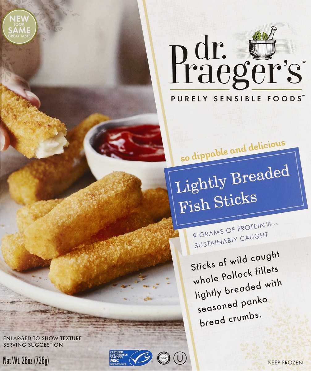 slide 4 of 4, Dr. Praeger's Fish Sticks 26 oz, 26 oz