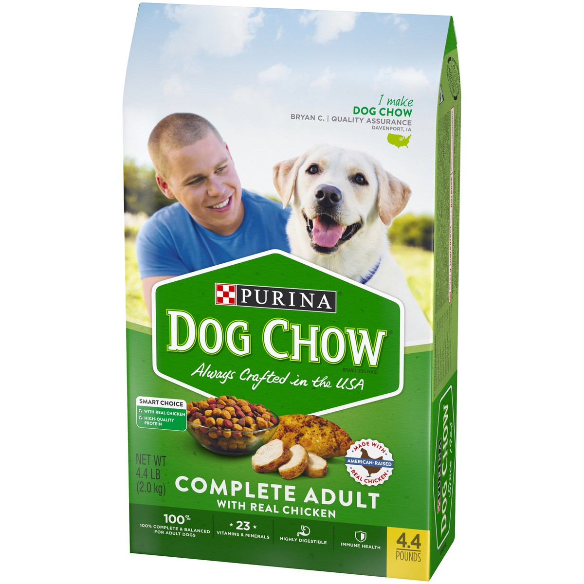 slide 12 of 16, Purina Dog Chow with Real Chicken Adult Complete & Balanced Dry Dog Food - 4.4lbs, 4.4 lb