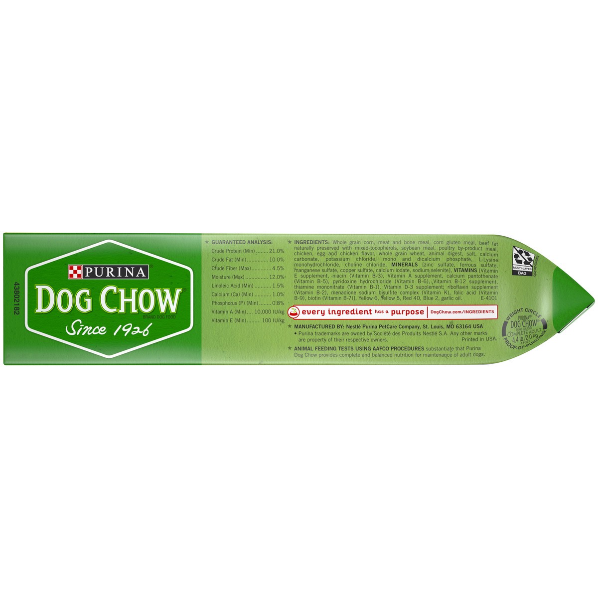 slide 7 of 16, Purina Dog Chow with Real Chicken Adult Complete & Balanced Dry Dog Food - 4.4lbs, 4.4 lb