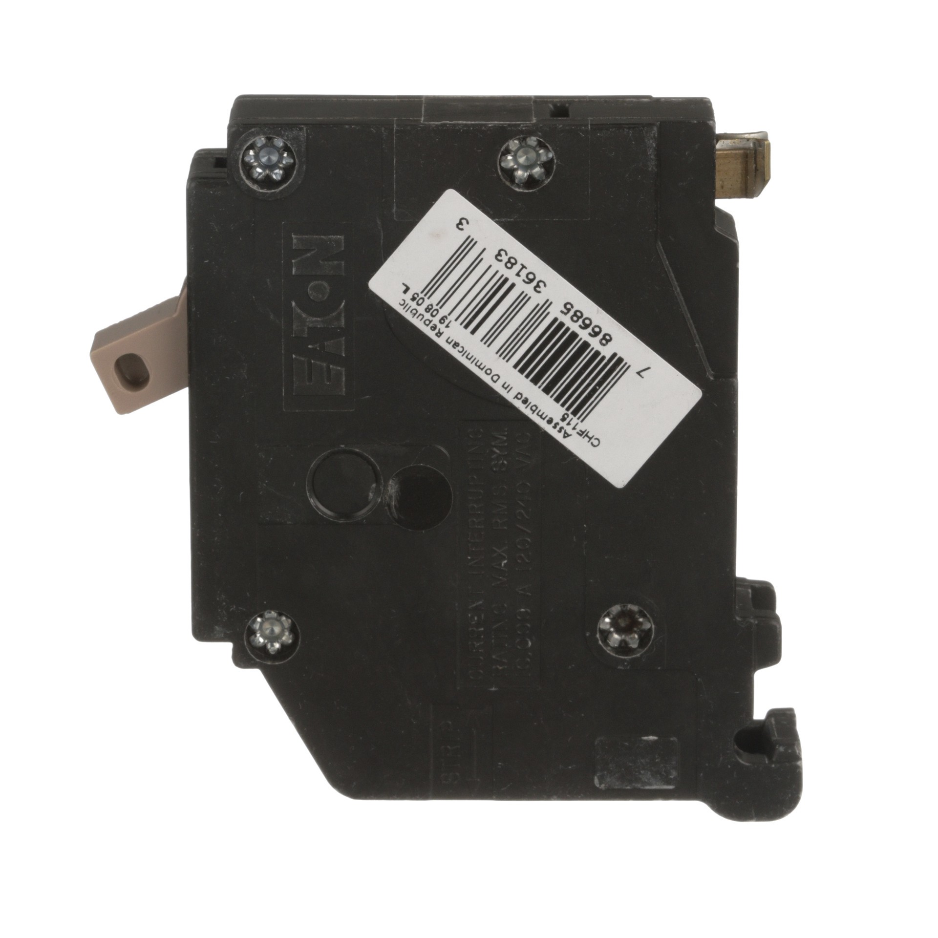 slide 3 of 6, Eaton Type CH 15-amp 1 -Pole Standard trip Circuit Breaker, 1 ct