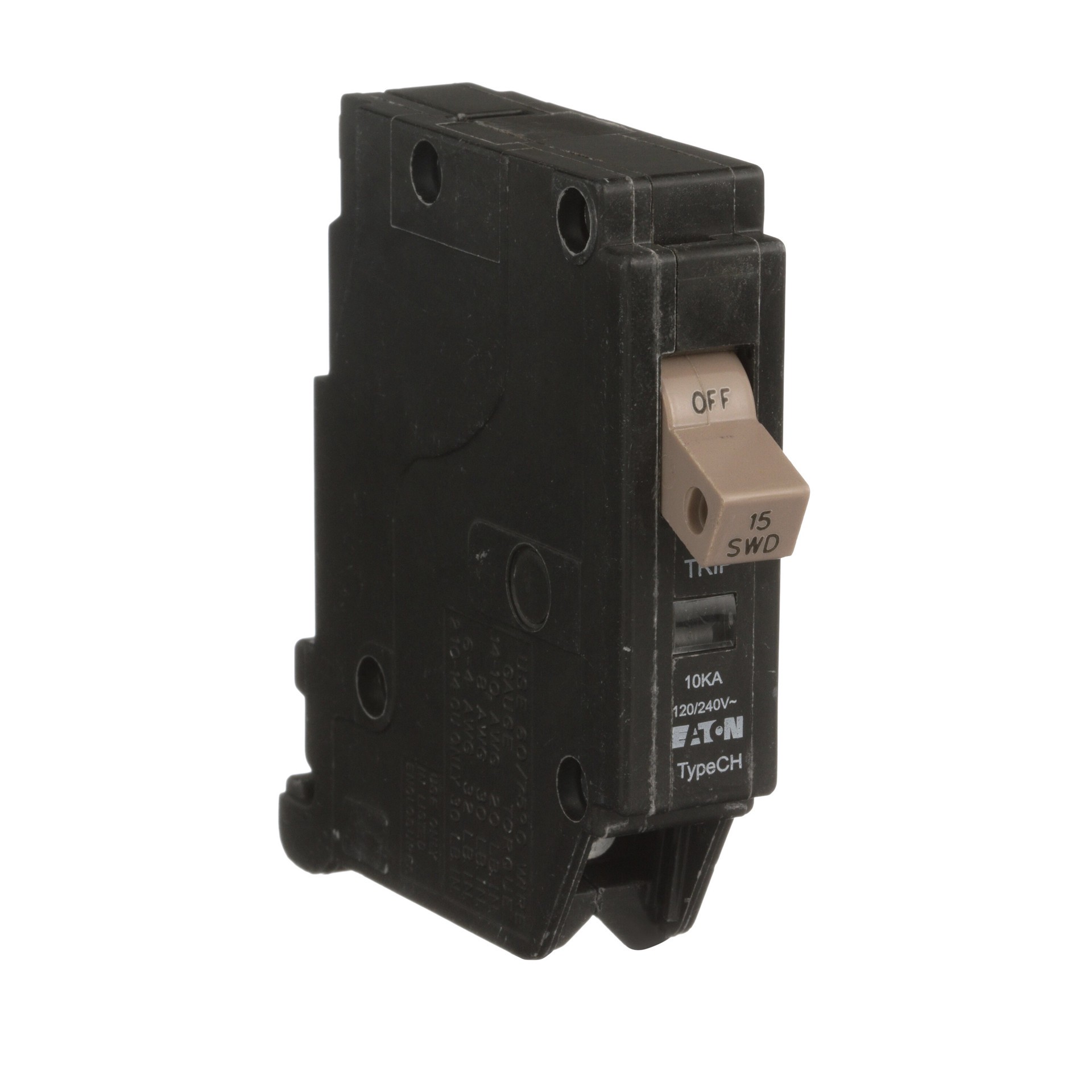 slide 6 of 6, Eaton Type CH 15-amp 1 -Pole Standard trip Circuit Breaker, 1 ct