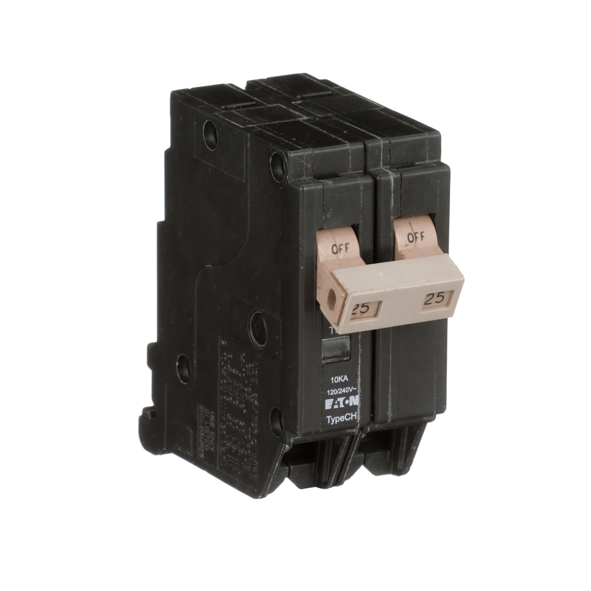 slide 6 of 6, Eaton Type CH 25-amp 2 -Pole Standard trip Circuit Breaker, 1 ct