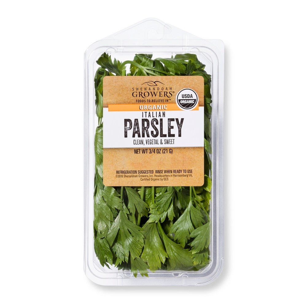 slide 2 of 2, Shenandoah Growers Organic Italian Parsley, 0.75 oz