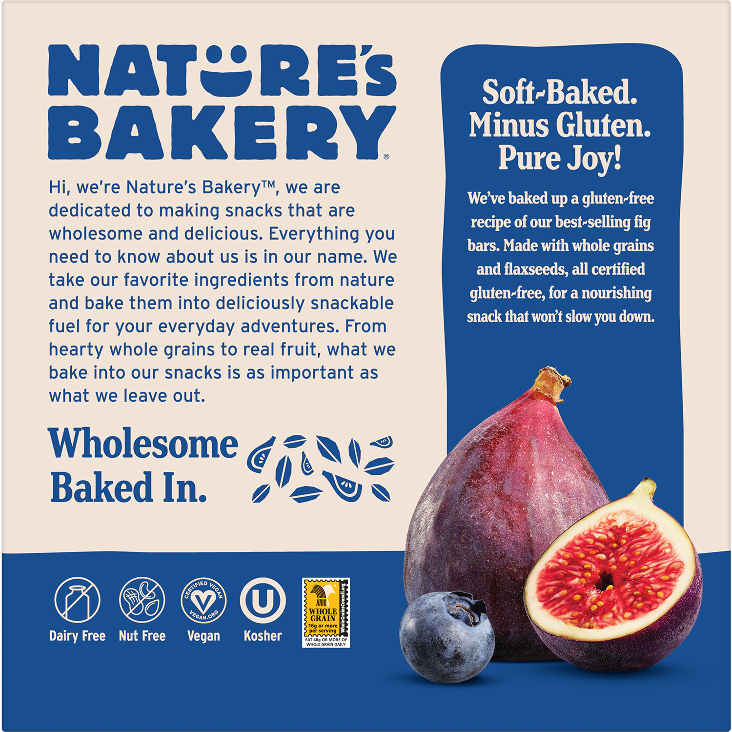 slide 2 of 8, Nature's Bakery Blueberry Gluten Free Fig Bars, Snack Bars, 6 Ct, 6 ct