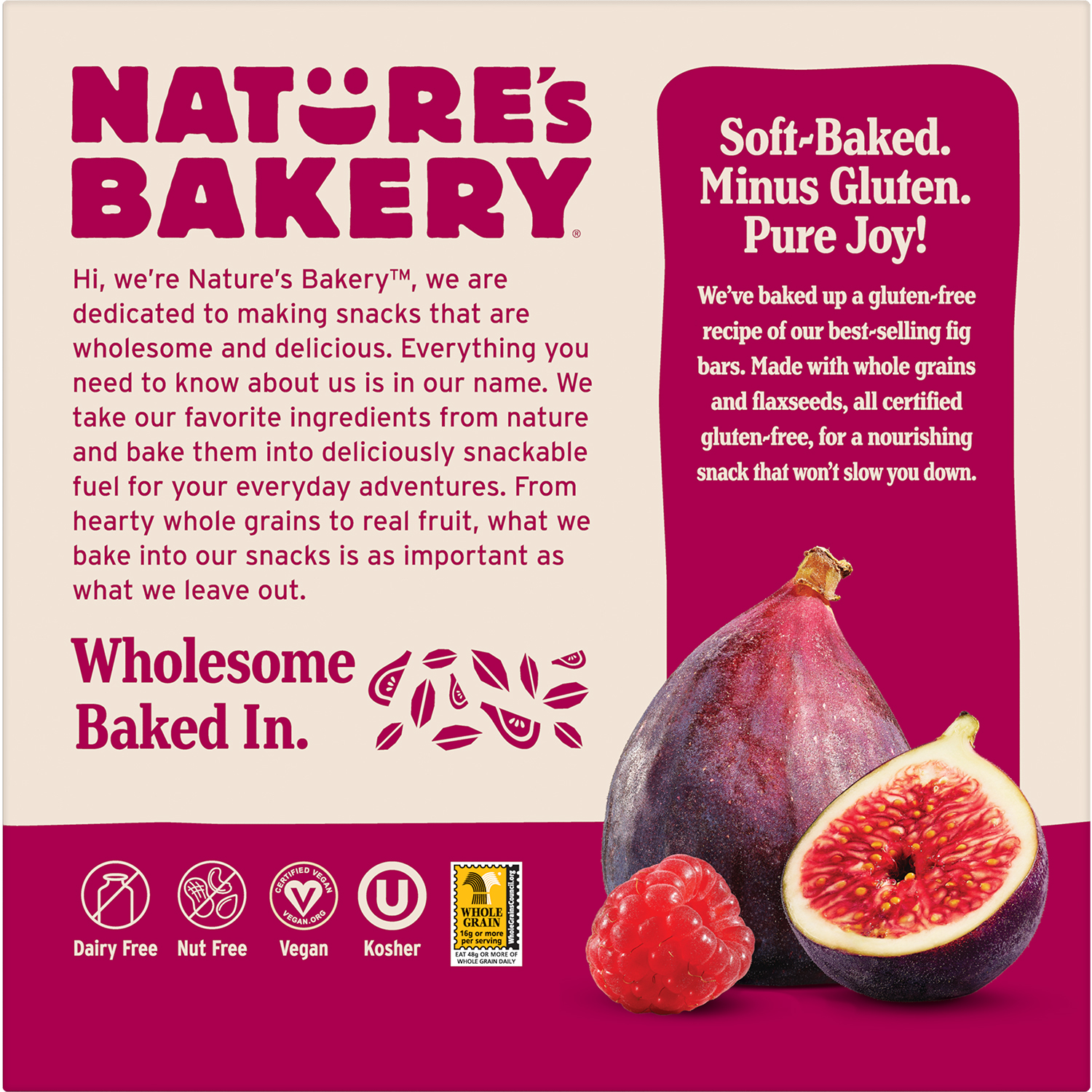 slide 2 of 7, Nature's Bakery Raspberry Gluten Free Fig Bars, Snack Bars, 6 Ct, 6 ct