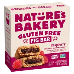 Nature's Bakery Raspberry Gluten Free Fig Bars, Snack Bars, 6 Ct