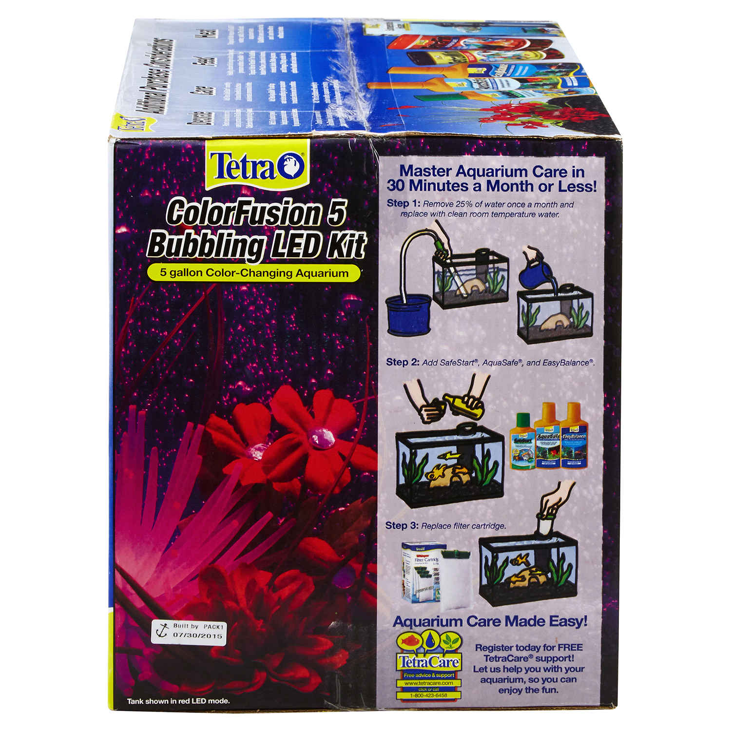 slide 2 of 5, Tetra ColorFusion 5 Bubbling LED Aquarium Kit, 5.5 gal