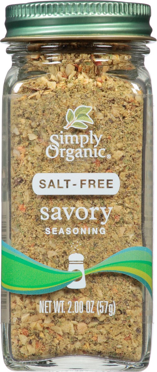 slide 1 of 14, Simply Organic Salt-free Savory Seasoning, 2 oz