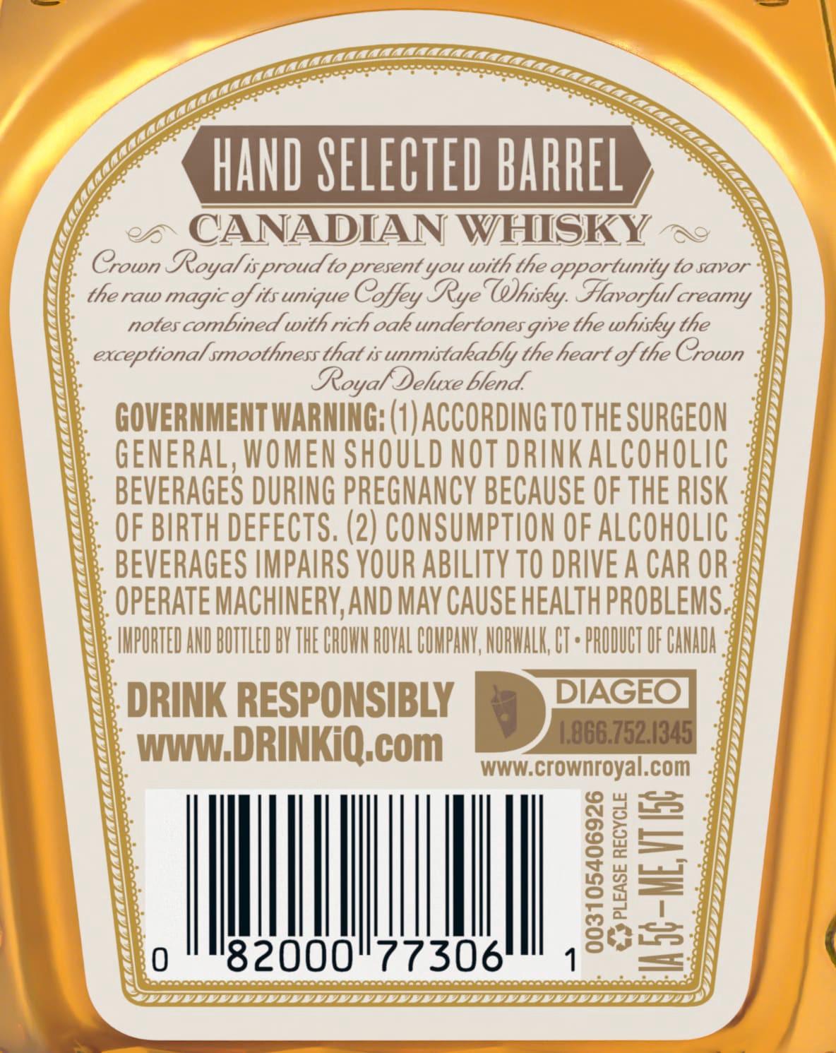 slide 3 of 5, Crown Royal Canadian Whisky, 750 ml