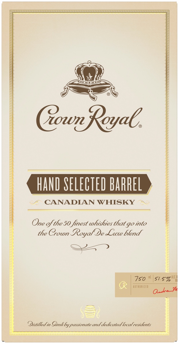 slide 4 of 6, Crown Royal Hand Selected Barrel Canadian Whisky, 750 ml