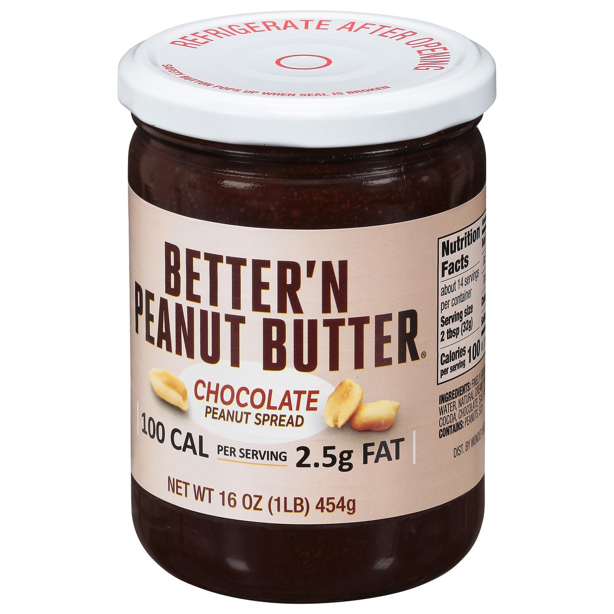 slide 9 of 9, Better'n Peanut Butter Chocolate Peanut Spread 16 oz, 16 oz