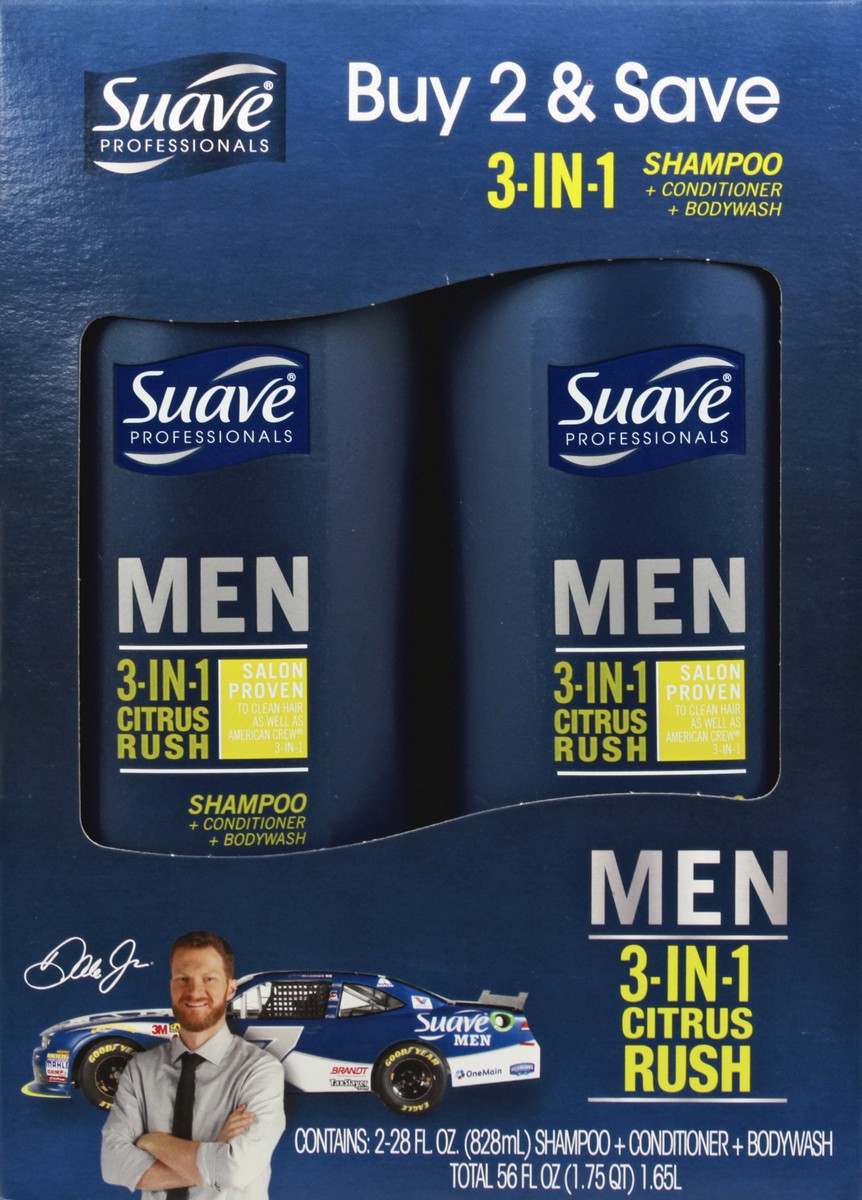 slide 5 of 12, Suave Shampoo + Conditioner + Bodywash 2 ea, 2 ct; 28 oz