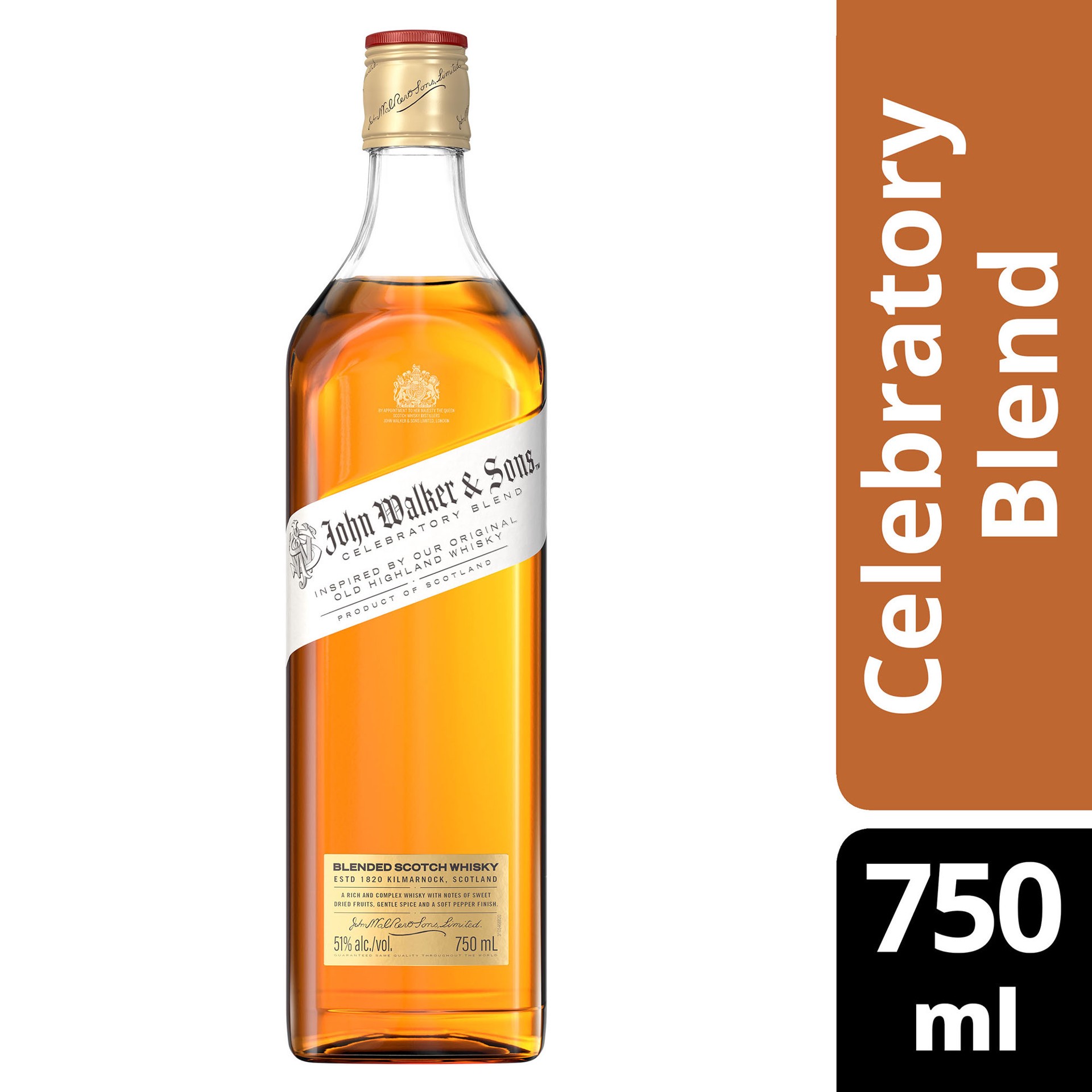 slide 6 of 6, Johnnie Walker John Walker & Sons Celebratory Blend Blended Scotch Whisky, 750 mL, 750 ml