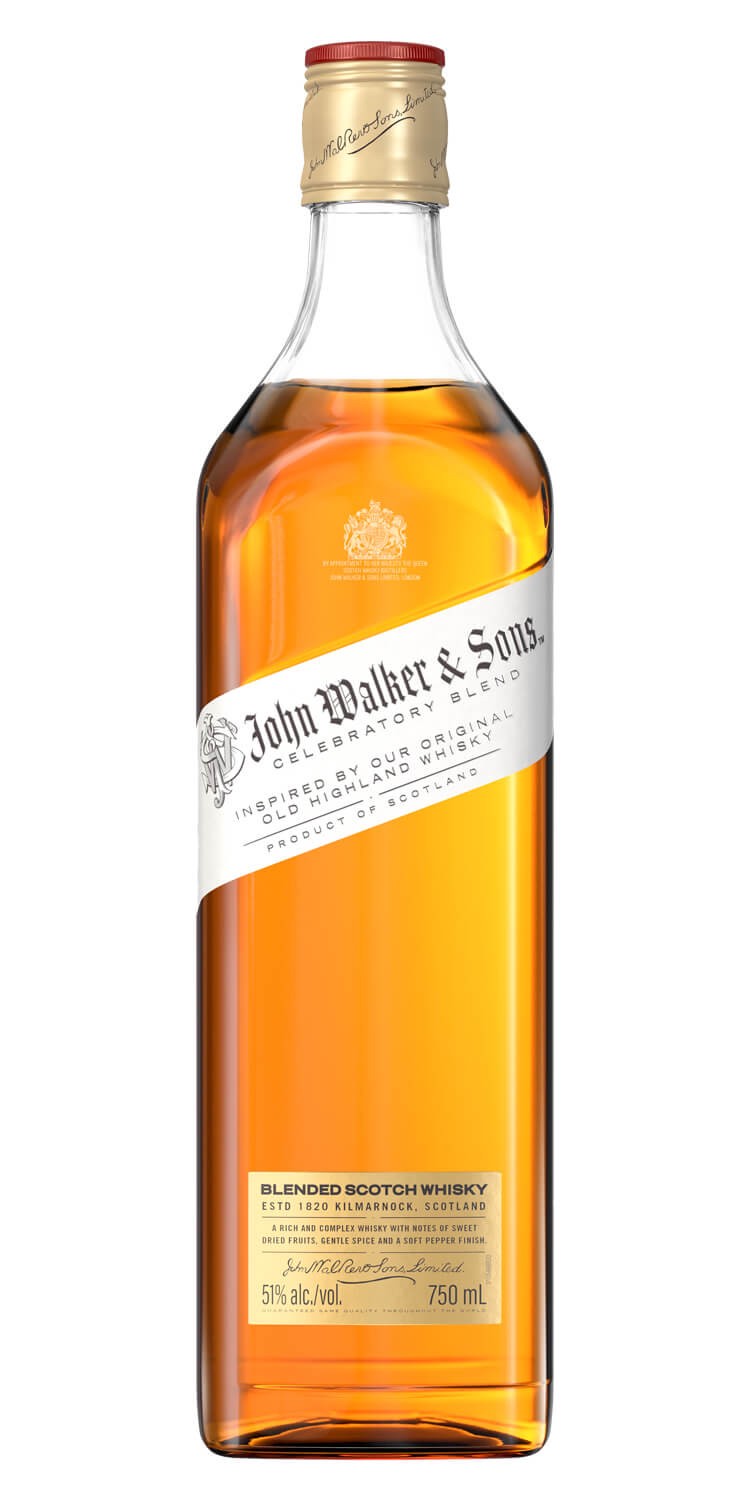 slide 1 of 4, Johnnie Walker Celebratory Blend Scotch, 750 ml