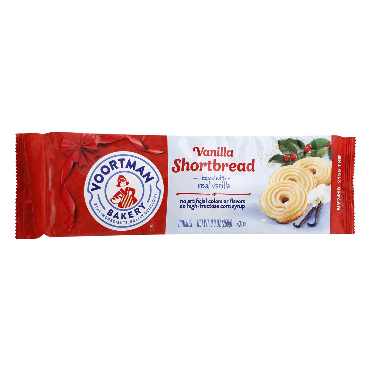 slide 3 of 11, Voortman Bakery Real Vanilla Shortbread, 8.8 oz