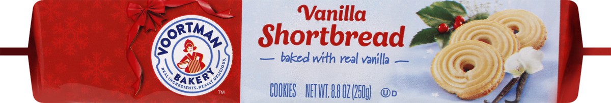 slide 2 of 11, Voortman Bakery Real Vanilla Shortbread, 8.8 oz