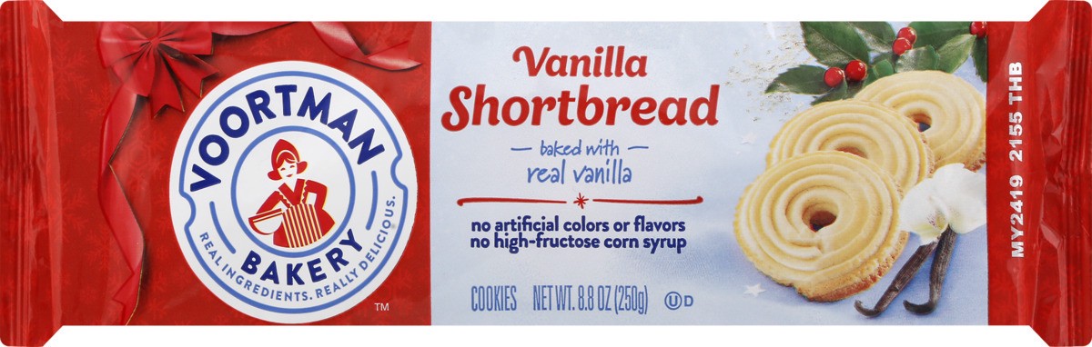 slide 6 of 11, Voortman Bakery Real Vanilla Shortbread, 8.8 oz