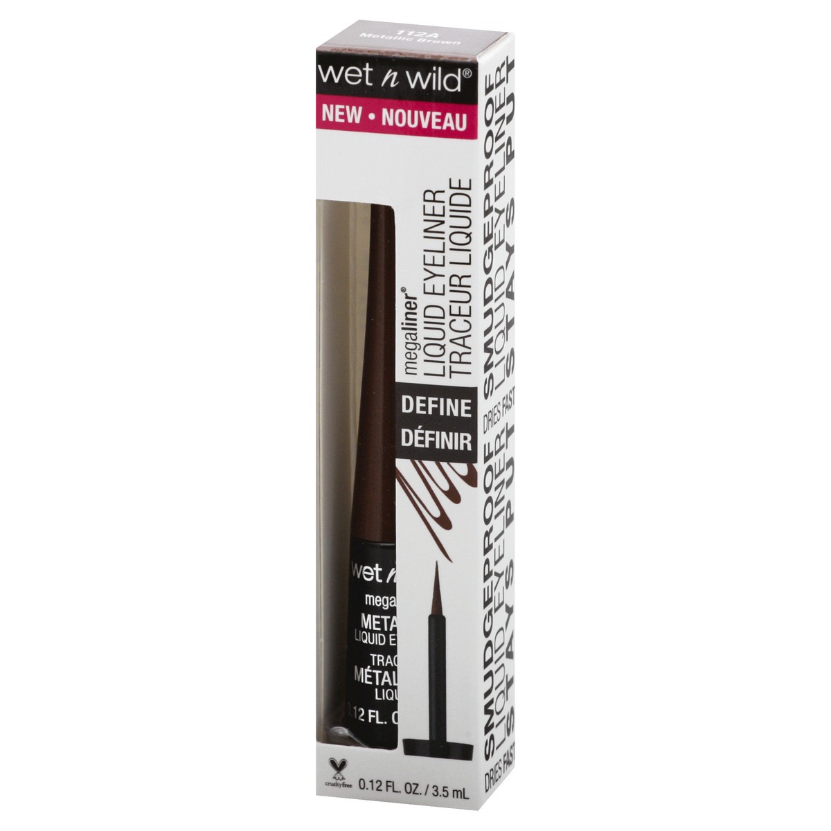 slide 7 of 9, wet n wild Metallic Brown 112A Define Liquid Eyeliner 0.12 oz, 0.12 oz