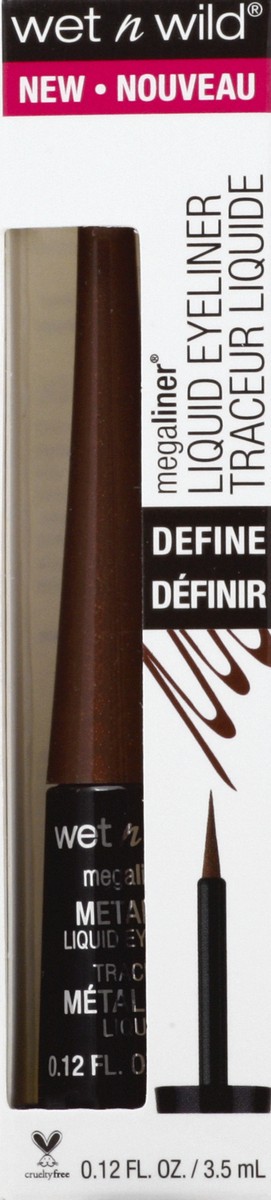 slide 6 of 9, wet n wild Metallic Brown 112A Define Liquid Eyeliner 0.12 oz, 0.12 oz