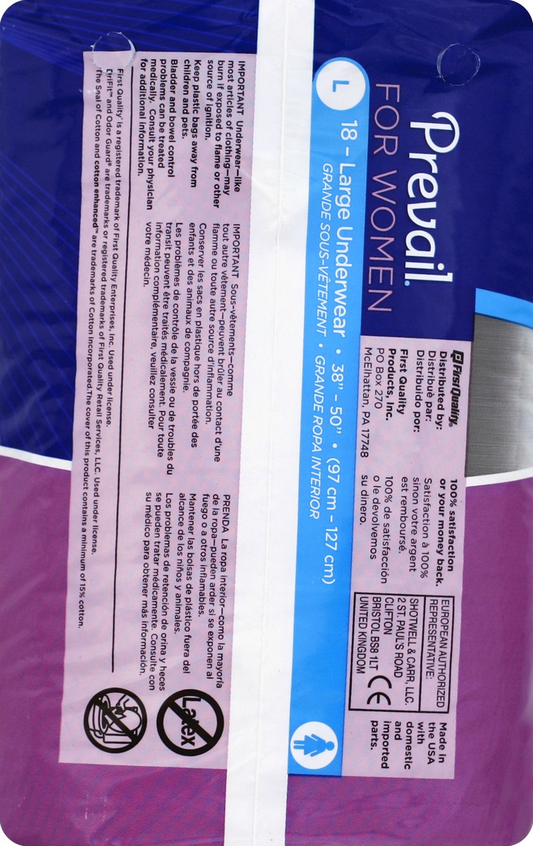 slide 4 of 4, Prevail Underwear 18 ea, 18 ct