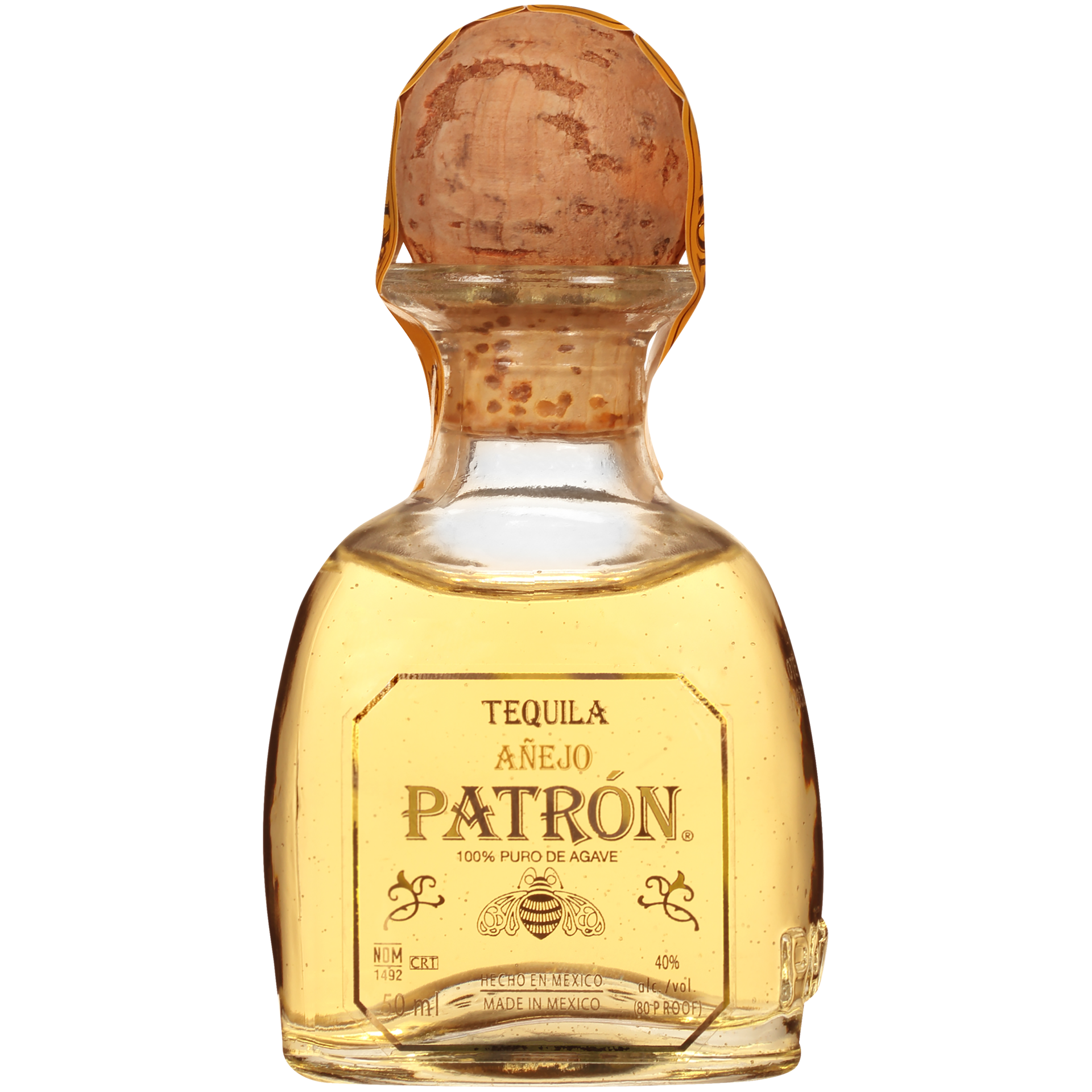 slide 1 of 5, Patrón Anejo Tequila 40% 5Cl/50Ml, 50 ml