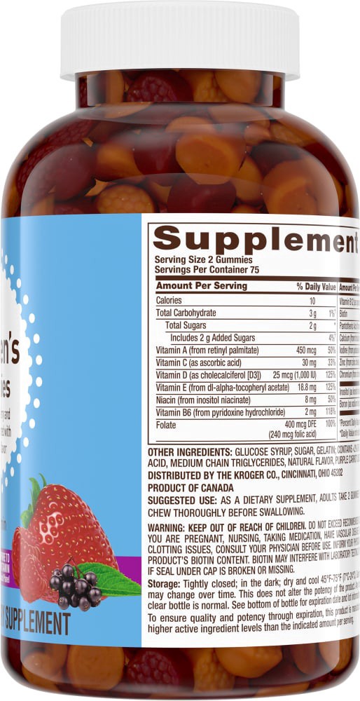 slide 4 of 4, Kroger Women's Daily Multi Gummy, 150 ct