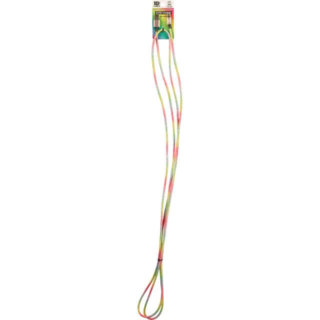 slide 1 of 1, 10Ft Type-C Rainbow Glitter Cable, 1 ct
