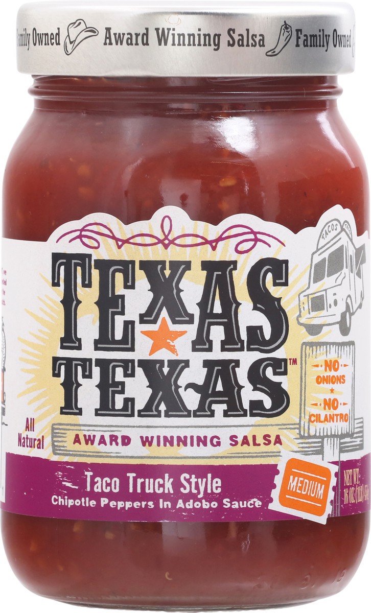 slide 1 of 12, Texas-Texas Medium Taco Truck Style Salsa 16 oz, 16 oz