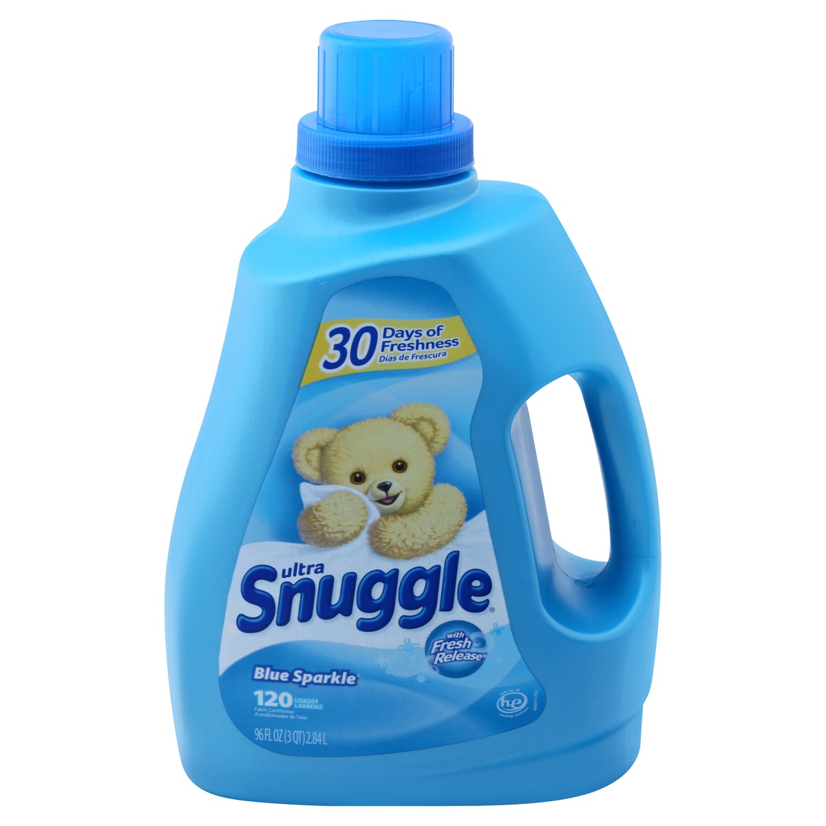 slide 1 of 1, Snuggle Liquid Fabric Softener - Blue Sparkle - 96 fl oz, 