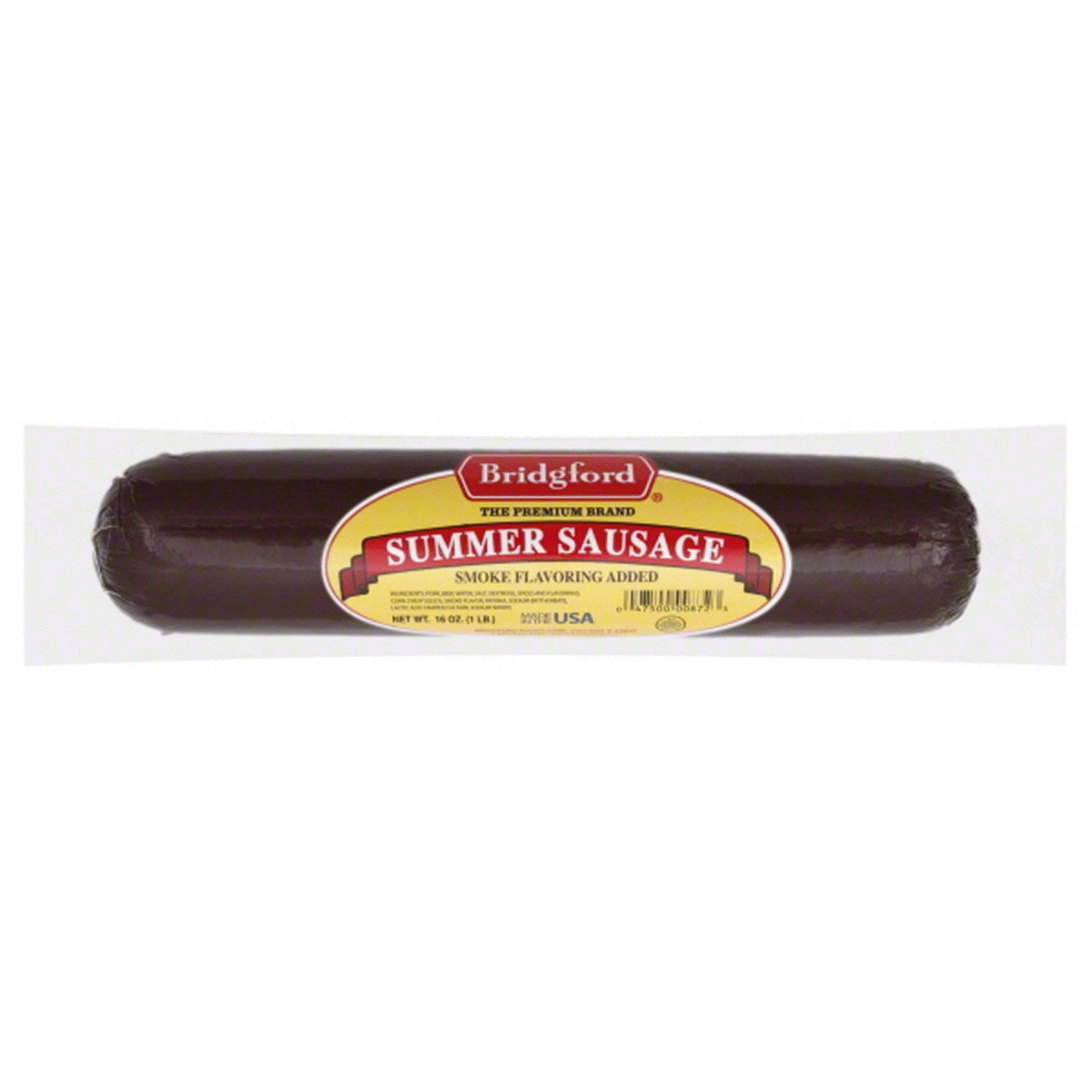 slide 1 of 1, Bridgford Summer Sausage, 16 oz