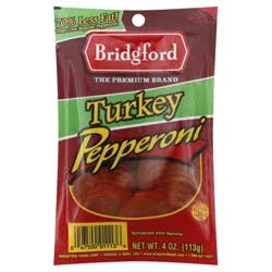 Bridgford Gluten Free! Turkey Pepperoni 4 oz