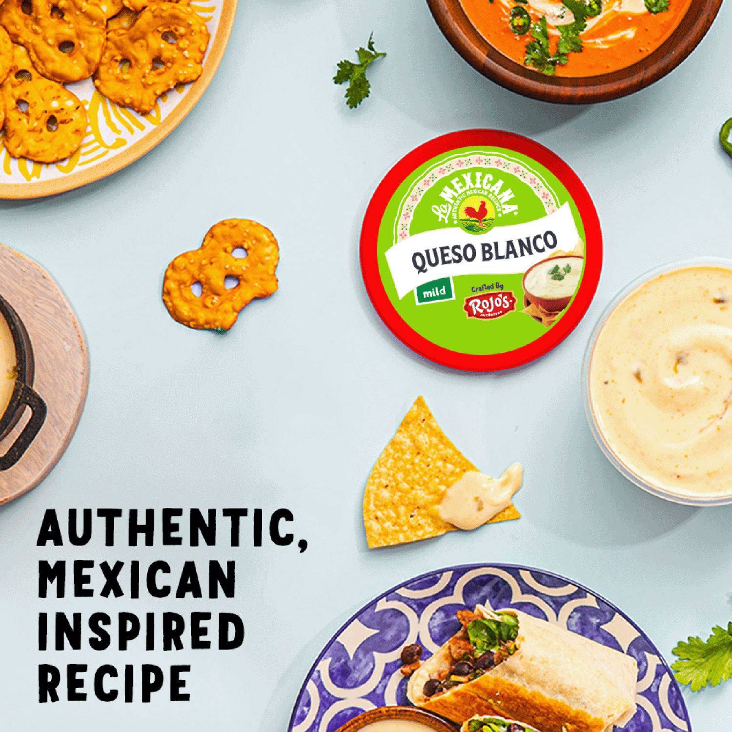 slide 6 of 6, Rojo's Rojos Queso Blanco With Green Chiles, 12 oz