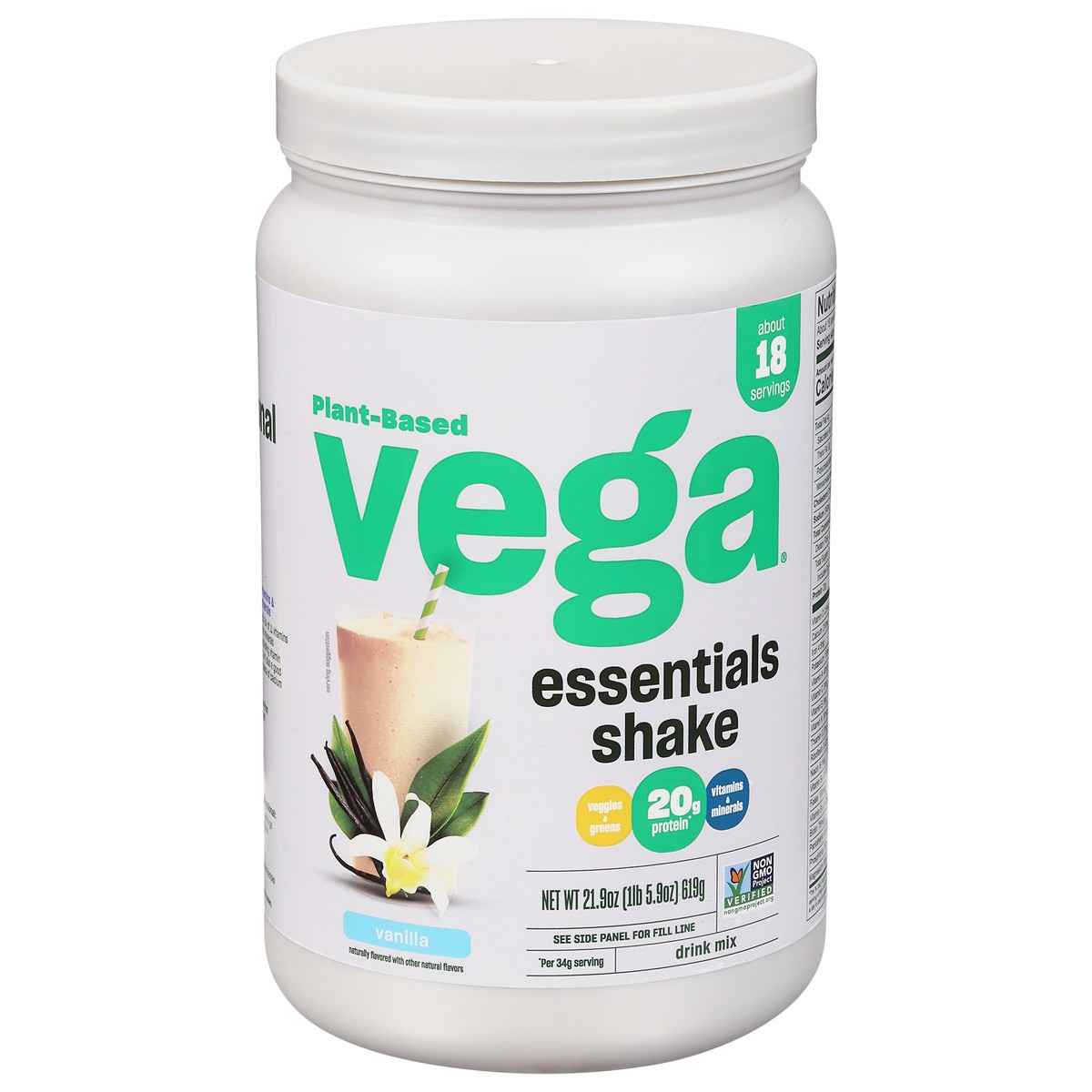 slide 1 of 17, Vega Vanilla Essential Shakes 21.9 oz, 21.9 oz