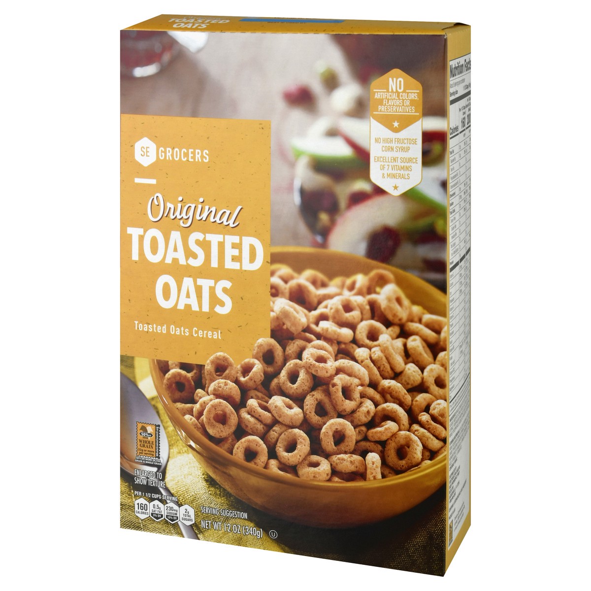slide 7 of 9, Se Grocers Toasted Oats, 12 oz