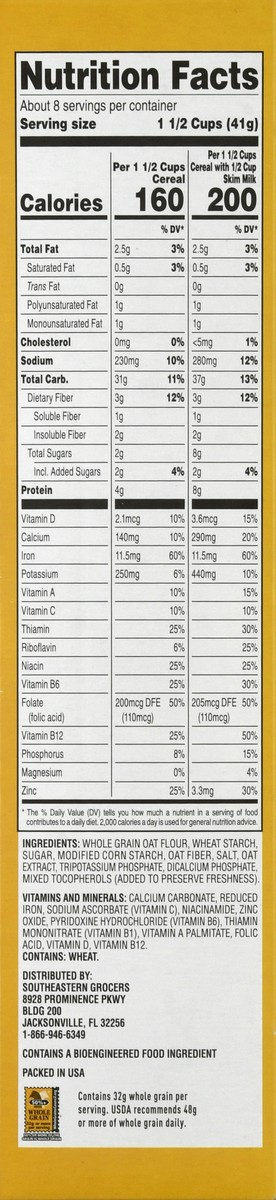 slide 6 of 9, Se Grocers Toasted Oats, 12 oz