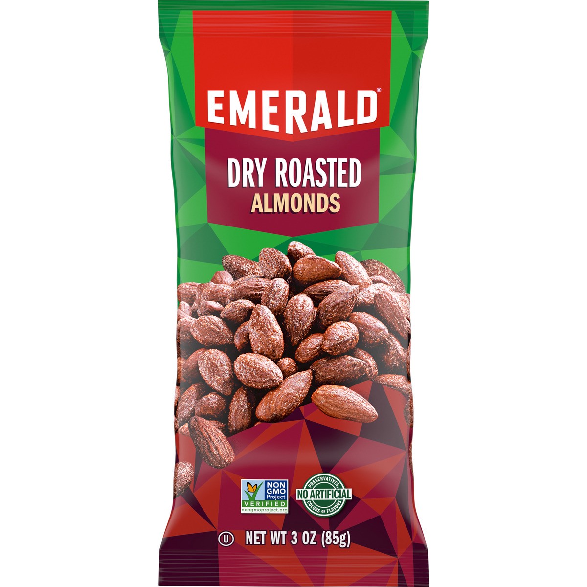 slide 1 of 1, Emerald Dry Roasted Almonds, 3 oz